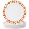Thanksgiving White Plastic Plates for Fall Party (10.25 In, 24 Pack)